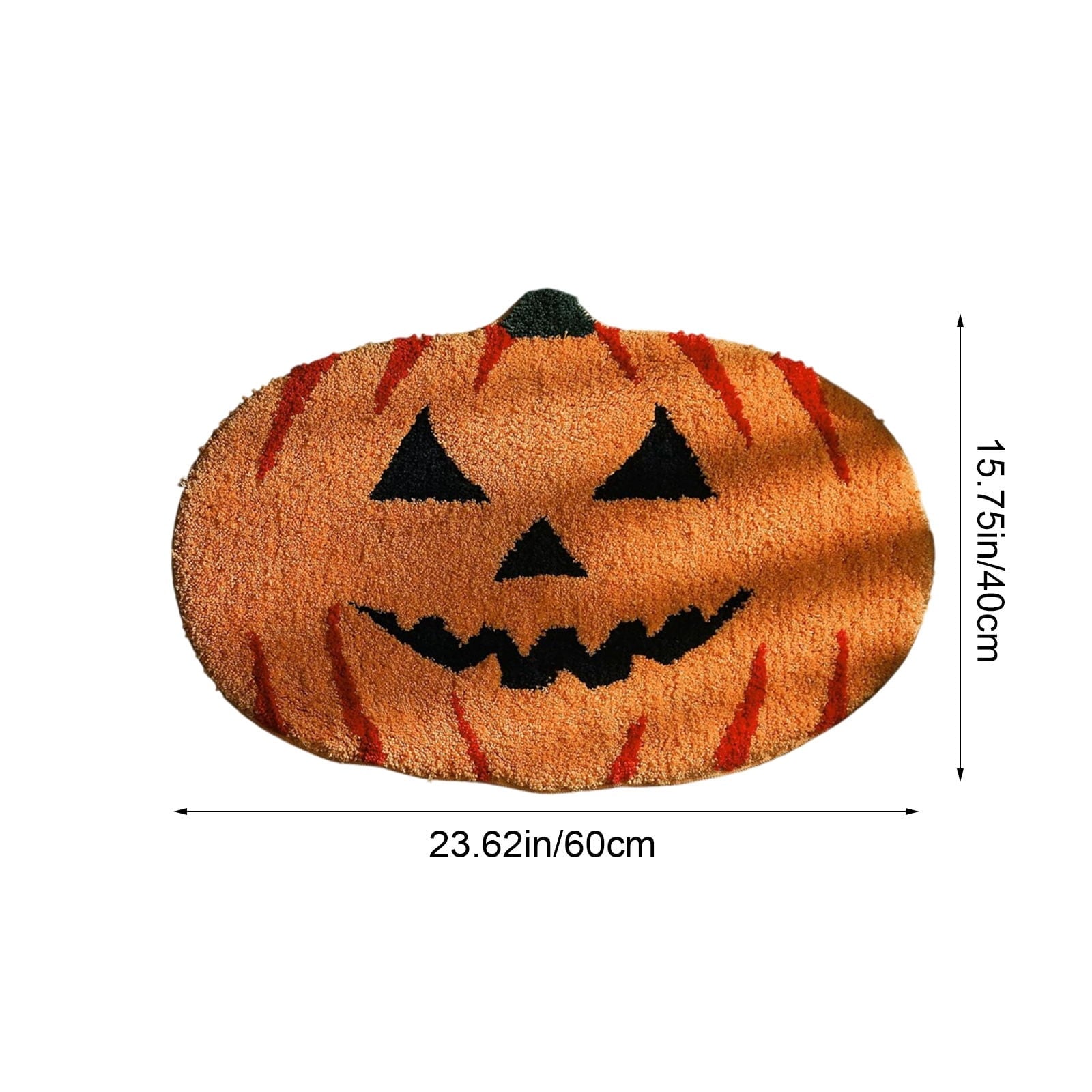 YIMWNYI Halloween Pumpkin Rugs, Decorative Floor Mat, Doormat for Living Room, Kitchen, Thanksgiving Day, Soft Bathroom Mat, Fall Themed Home Decor, Easy to Clean Rug
