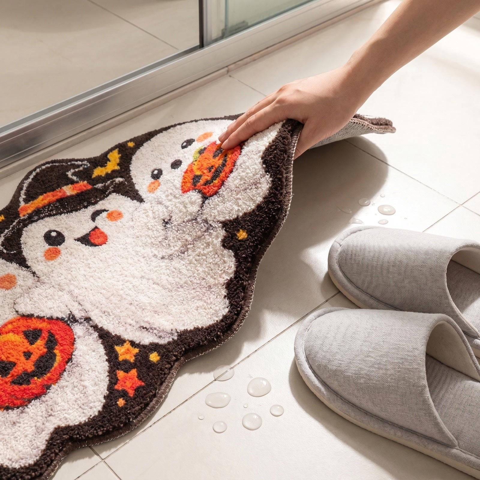 Wooowa Plush Style Multi Purpose Floor Mat Bathroom Entrance Coffee Table Carpet Fit for Fourth of July Decorations Patriotic Decor for Home Daily Holiday Festive Use