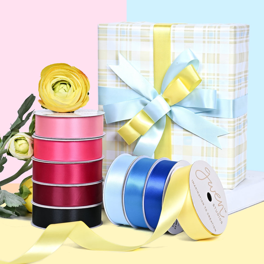 Hello Hobby 7/8" Light Pink Satin Ribbon, 6 Yards