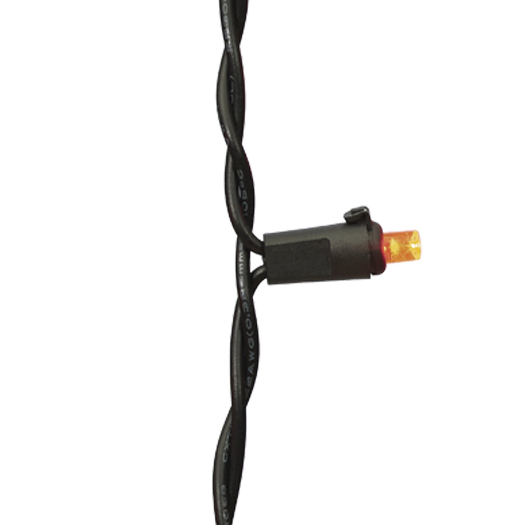 Indoor/Outdoor 30-Count LED Pumpkin Icicle Lights, Orange, 6', Halloween by Way To Celebrate