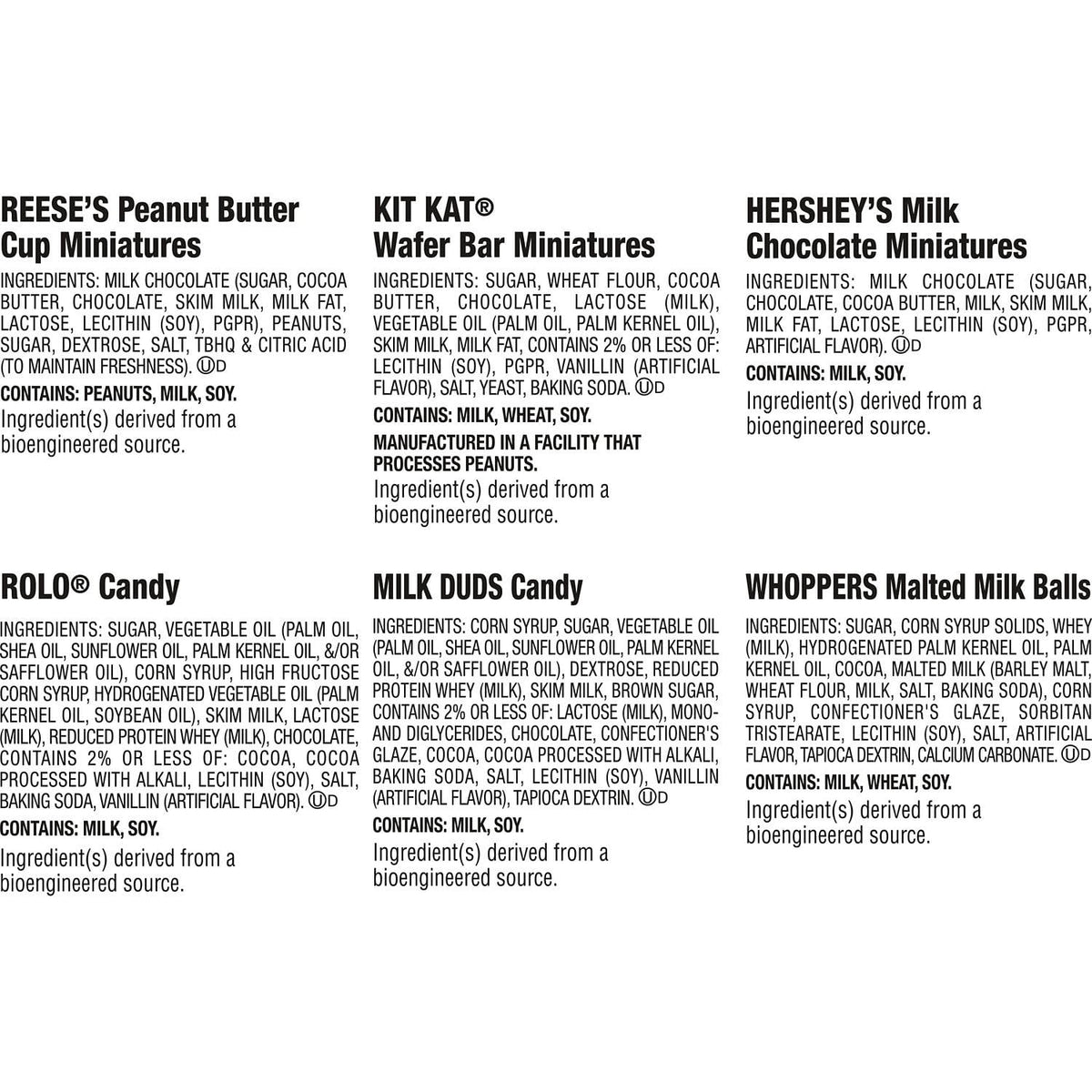 Hershey Assorted, Halloween Candy Bulk Variety Bag, 51.03 oz (165 Pieces)