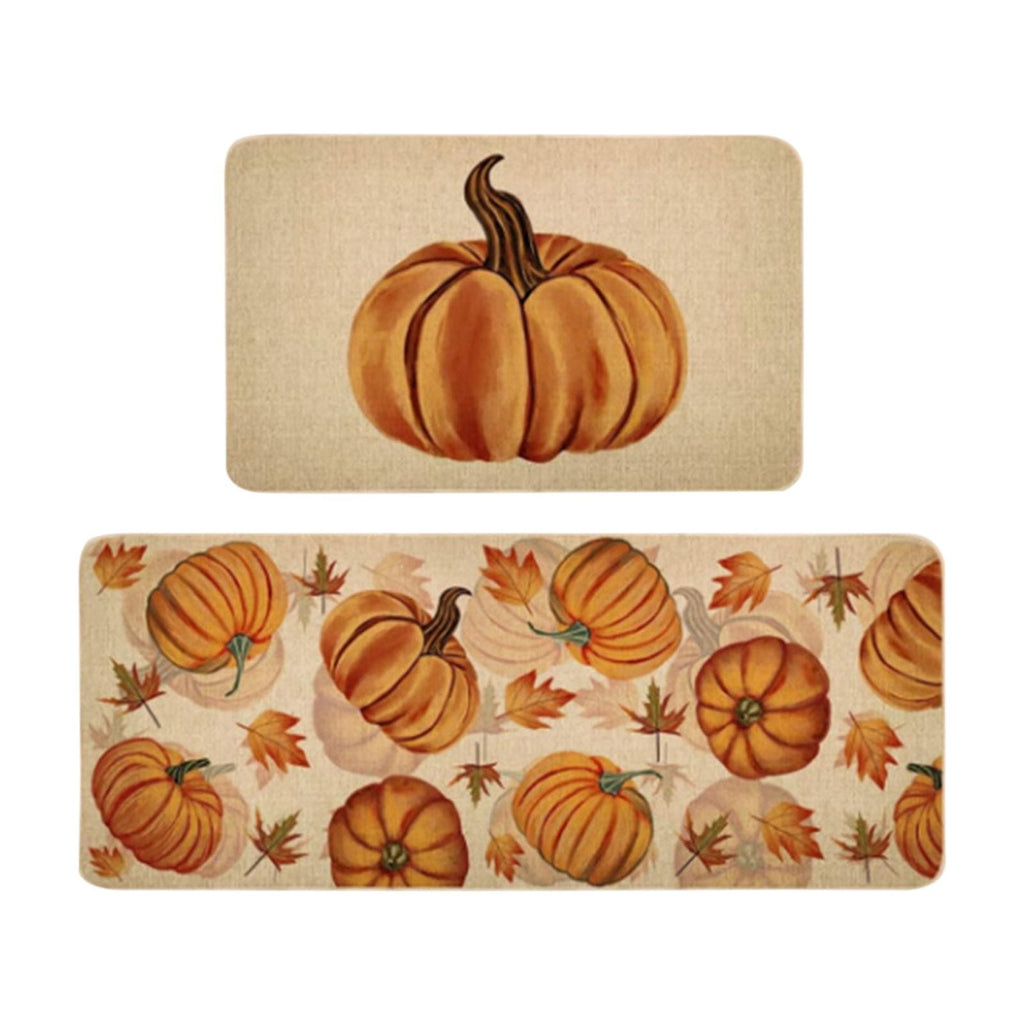 Stijggn 2pcs Halloween Area Rugs Halloween Decorations Halloween Rug Welcome Mats Outdoor Pumpkin Doormats for Floor