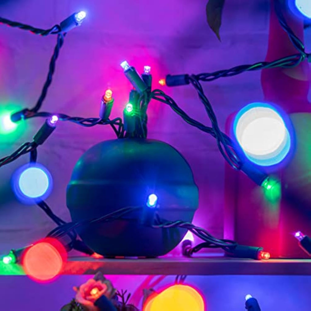 Wick's Outdoor Living LED 5MM Multi-Color Holiday Lights, 50 FT in length, 150 CT, and 6 different color options