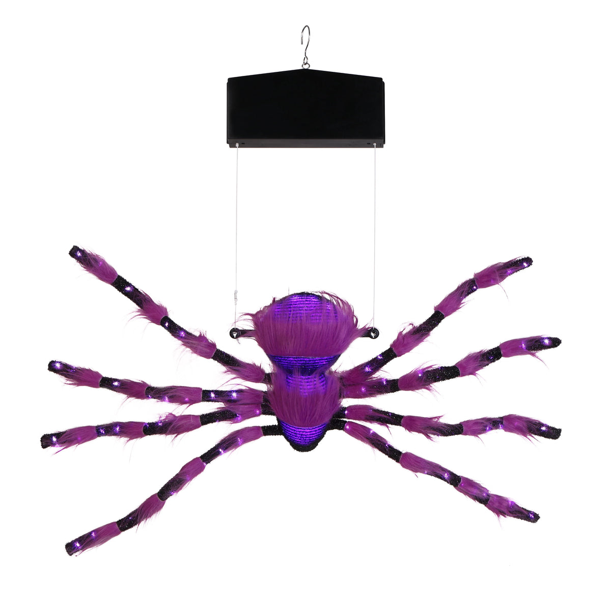 Mr. Halloween 4 ft. Outdoor Animated Spider Web - Purple Web