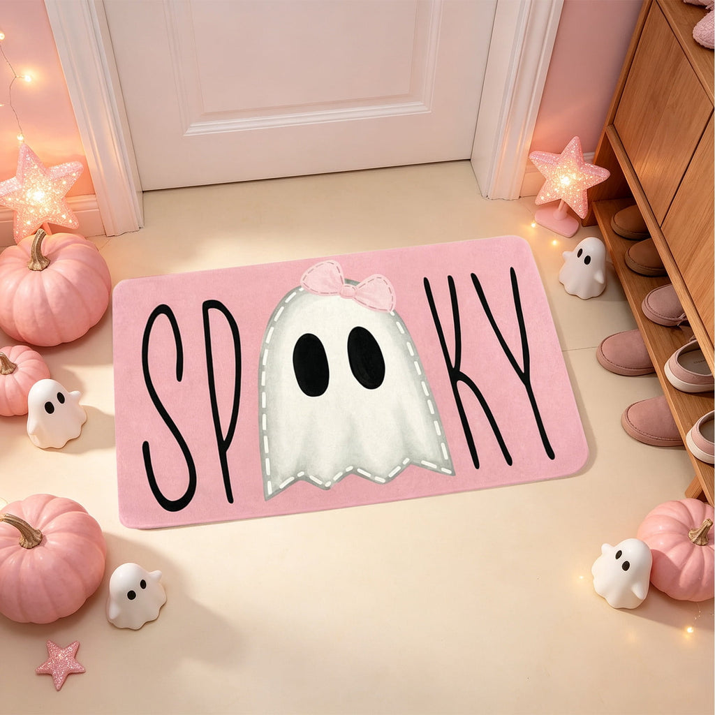 AuroraX Halloween Ghost Decor Outdoor Halloween Decoration Courtyard Tabletop Desktop Haunted Halloween Decoration for Yard Garden Pink