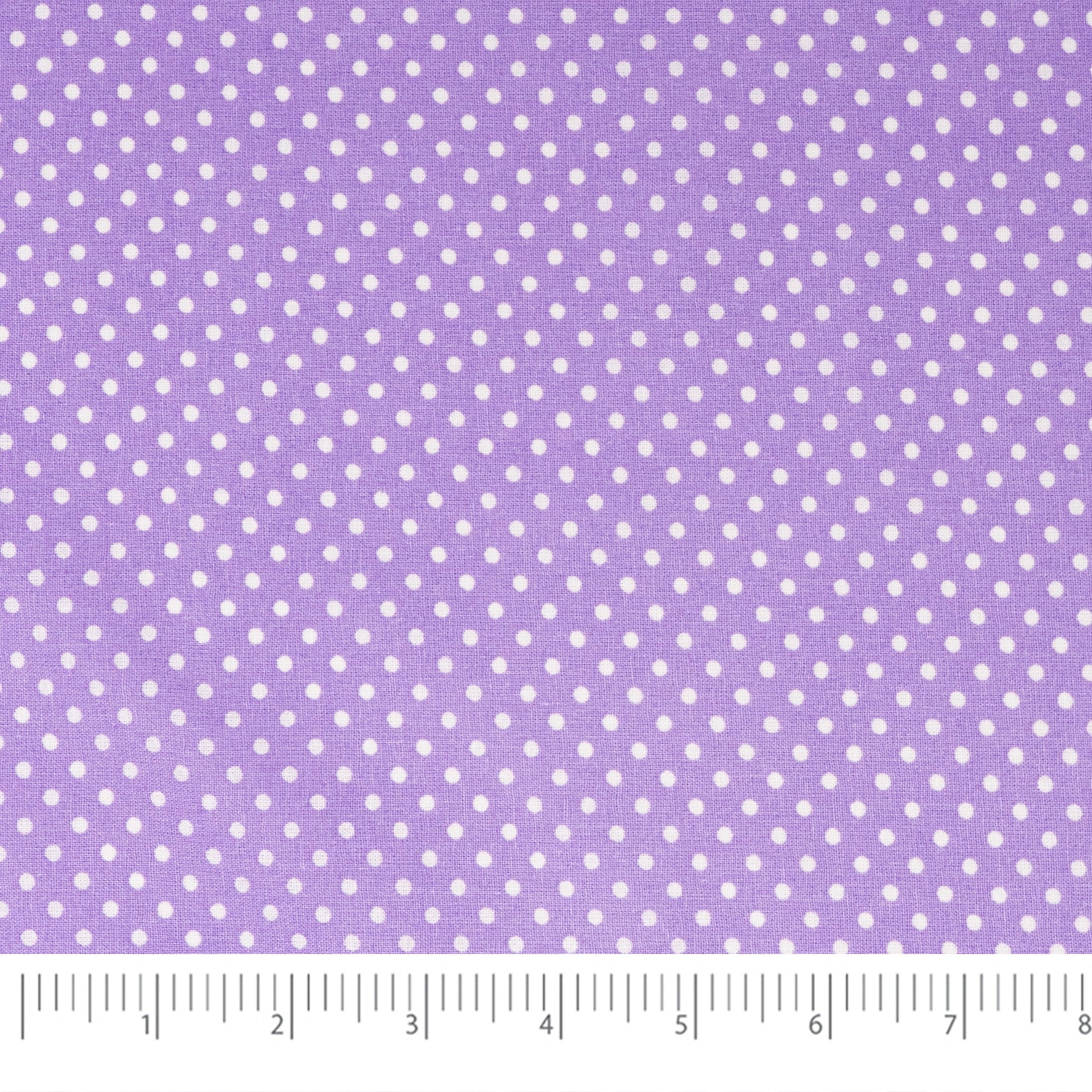Waverly Inspirations 100% Cotton Prints Fabric, Dot Lilac, 1 Yard Precut, 44 in Wide