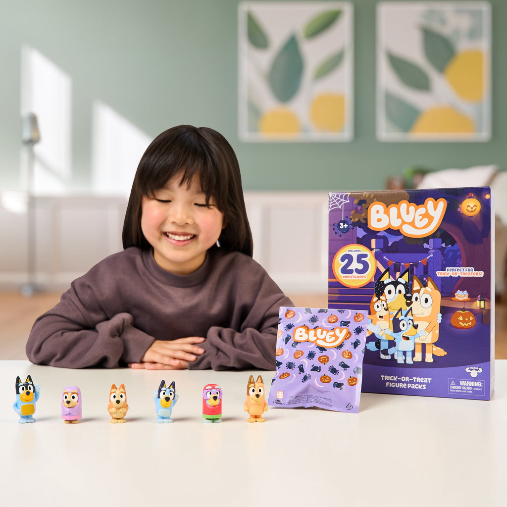 Bluey Mini Figure Multi-pack, Contains 25 Individually Bagged 1 inch Bluey Mini Figures, Perfect for Bluey Fans! Ages 3+, Walmart Exclusive