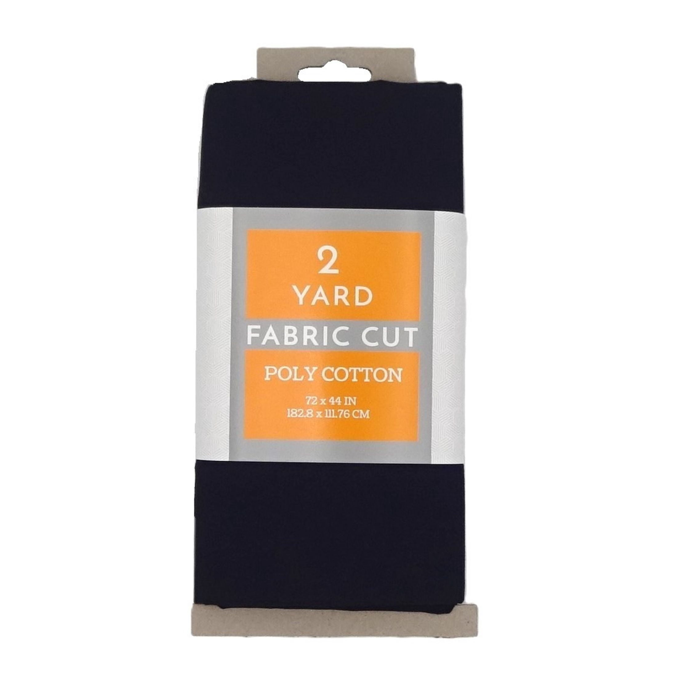 Shason Textile 2 Yard Cut Poly Cotton Fabric, Black, 44" Wide for Craft & Quilting Projects