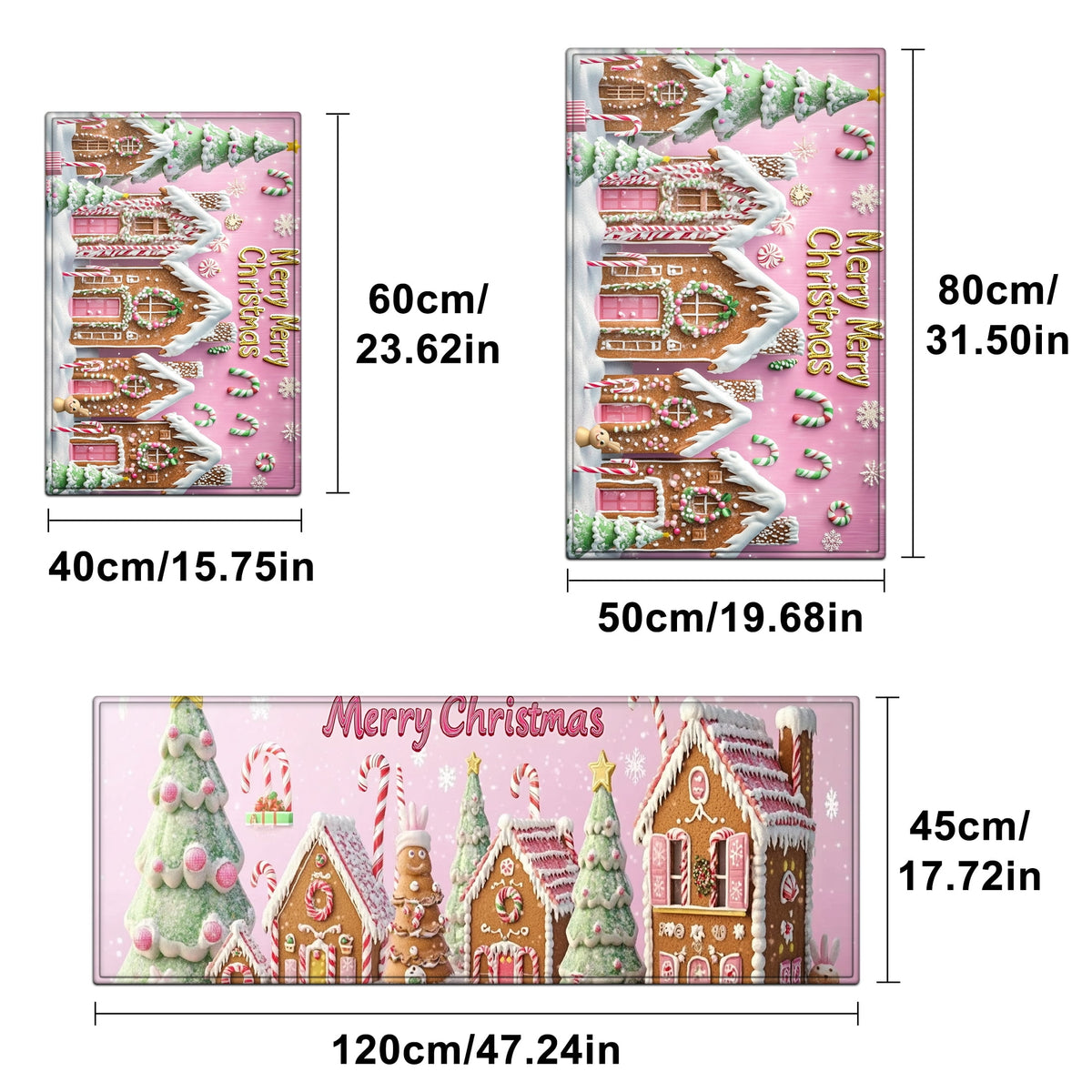 YIMEIS Halloween decoration Kitchen rugs Washable flannel Printed Area Rug and Mats DoorMats, bath mat,Autumn and Winter Festival Decoration-Halloween Undead 15.7'' x 23.6''