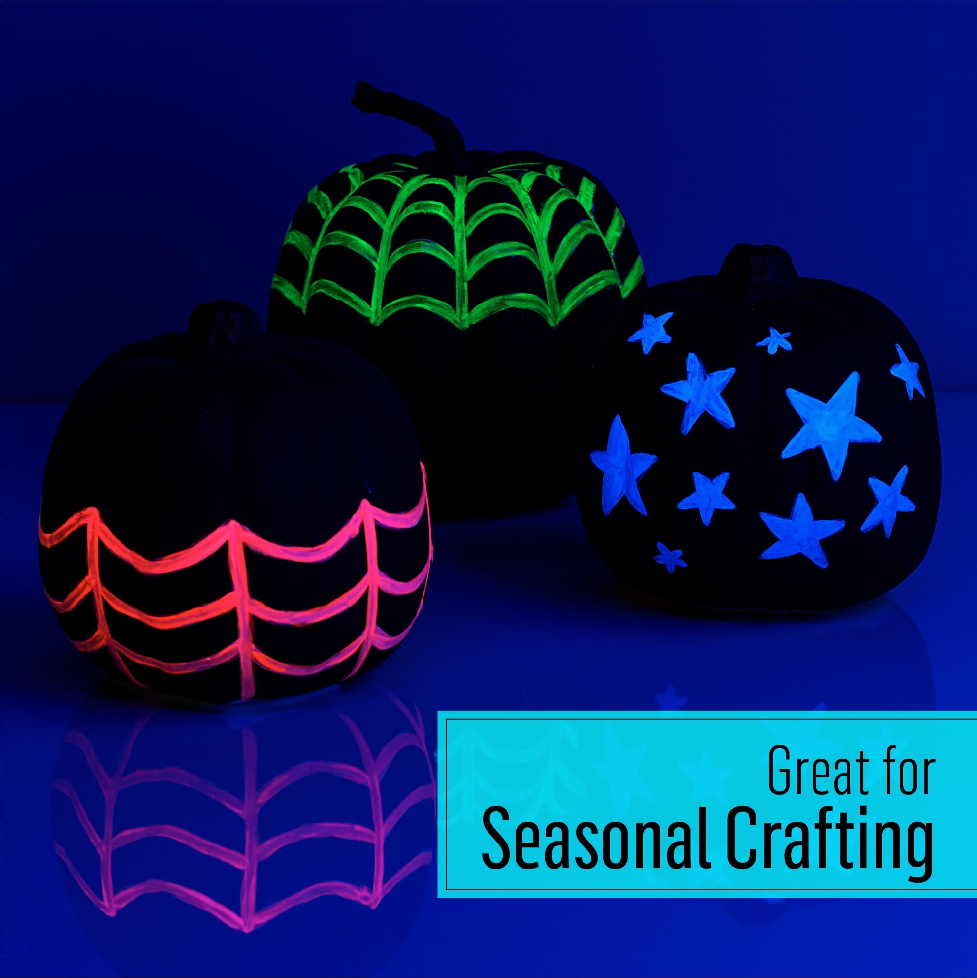 FolkArt Neon Blacklight Acrylic Craft Paint, Matte Finish, Blue, 2 fl oz