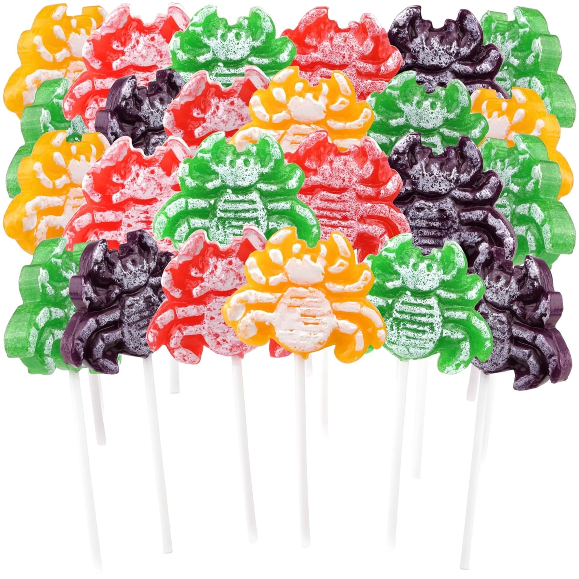 Spider Tattoo Lollipops, Halloween Candy, 24 Count, 10.16 Ounce Box