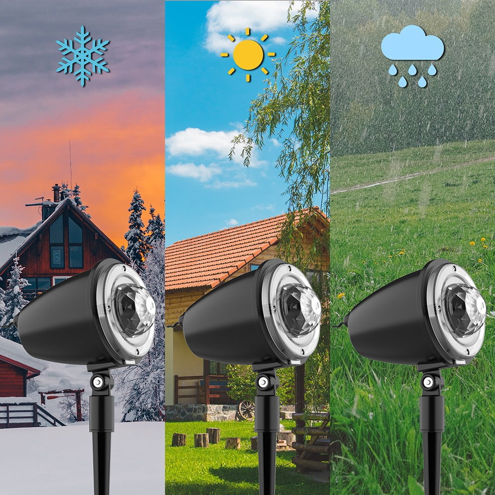 10 Colors Outdoor LED Landscape Projector Lights Holiday with Remote and Timer
