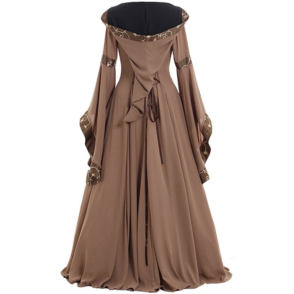 Babysbule Womens Summer Dresses, Women's Vintage Celtic Medieval Floor Length Renaissance Gothic Cosplay Dress