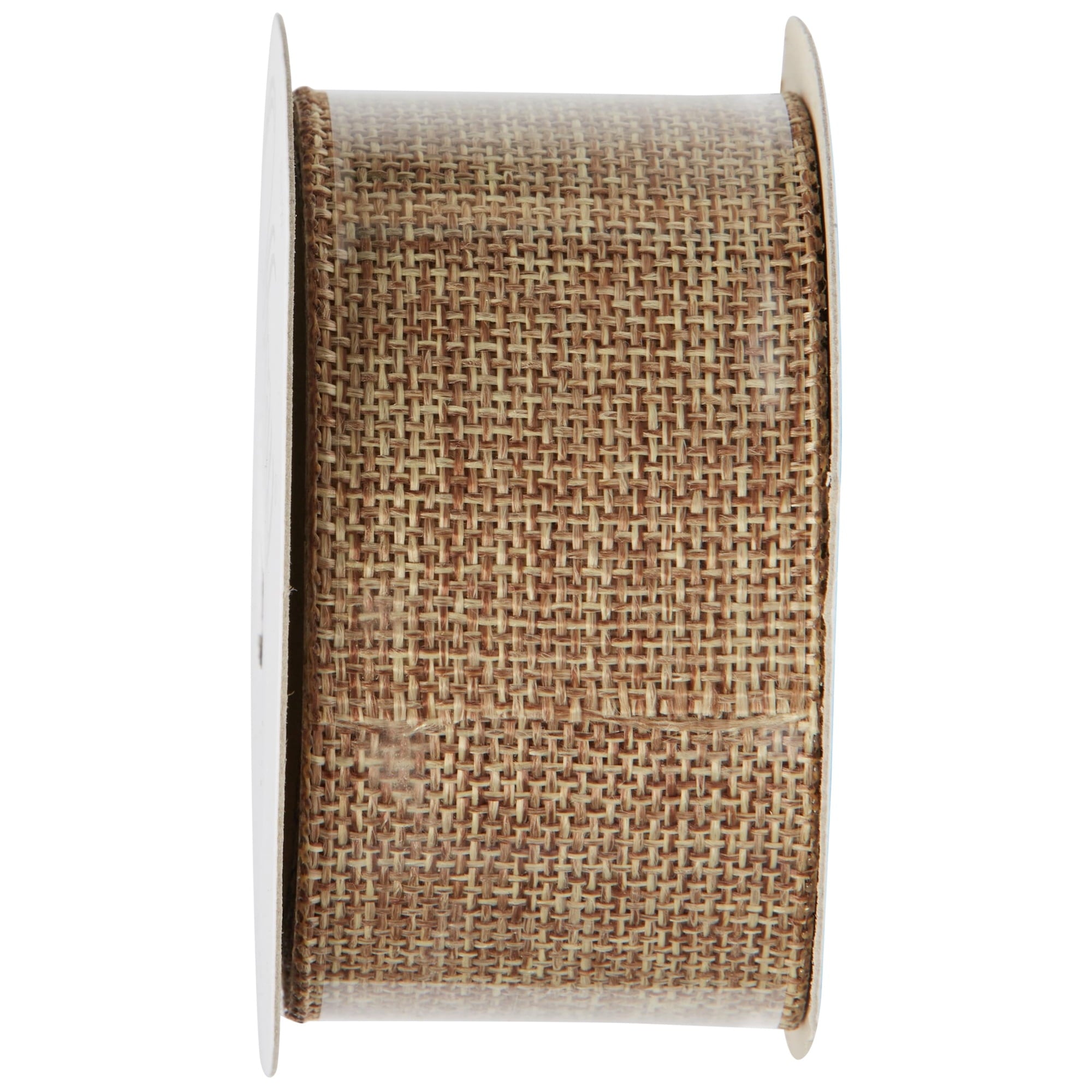 Offray Ribbon, Torrid Orange 1 1/2 inch Woven Burlap Woven Ribbon, 9 feet