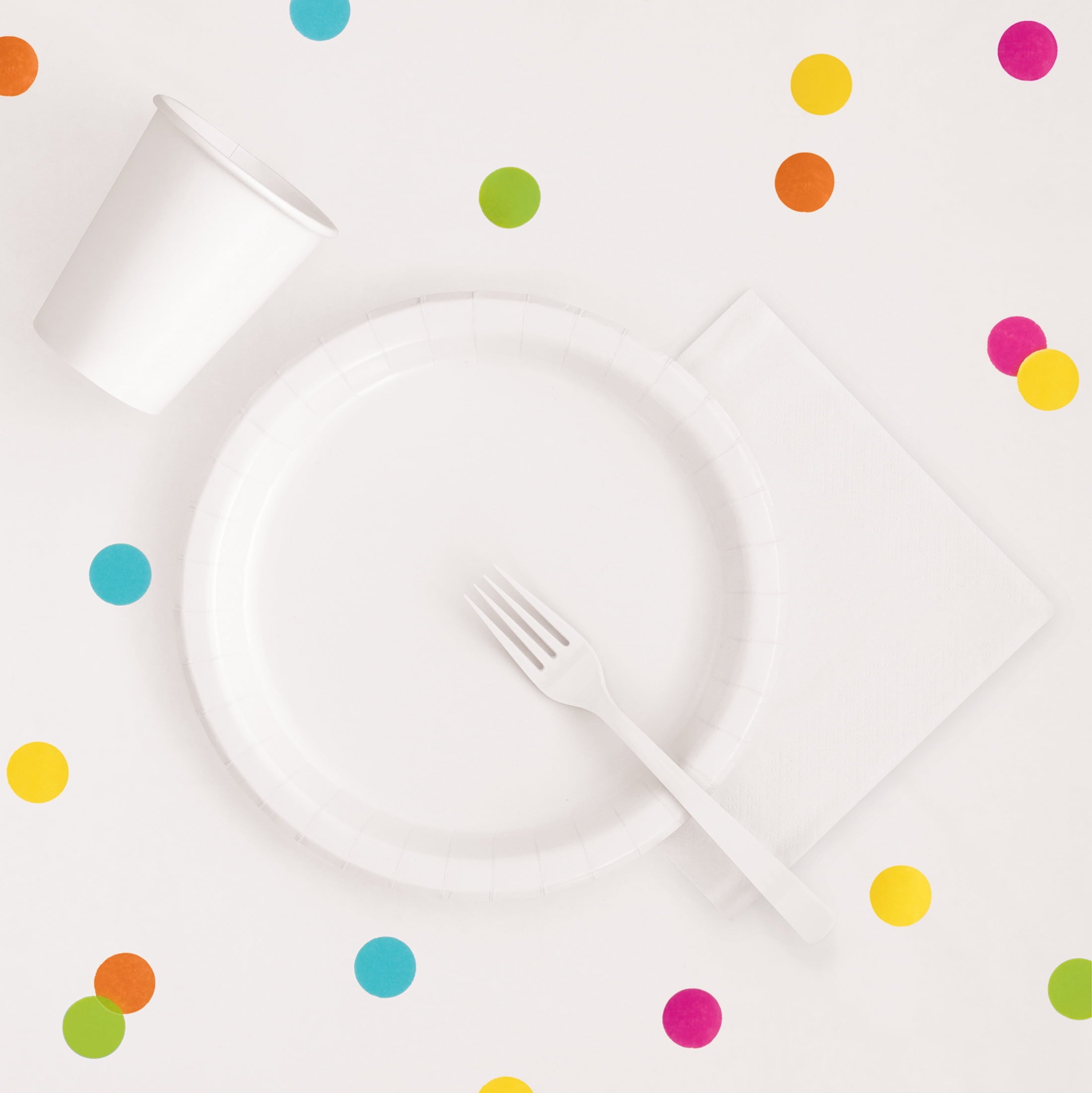 1 Count 54 IN x 108IN White Rectangular Plastic Table Covers by Way To Celebrate