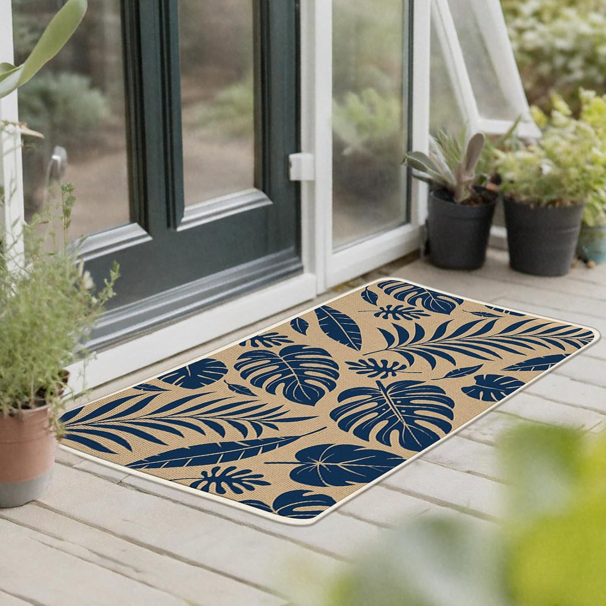 I Put a Spell on You Welcome Front Door Mat, Magical Hocus Pocus Decorative Doormat Non-Slip Floor Entryway Rug, Funny Black Halloween Low Profile Indoor Outdoor Home Kitchen Decor 17x29 Inches