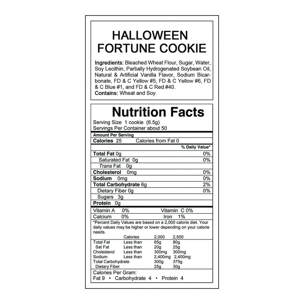 Fun Express Halloween Fortune Cookies, Edibles, Halloween, 50 Pieces
