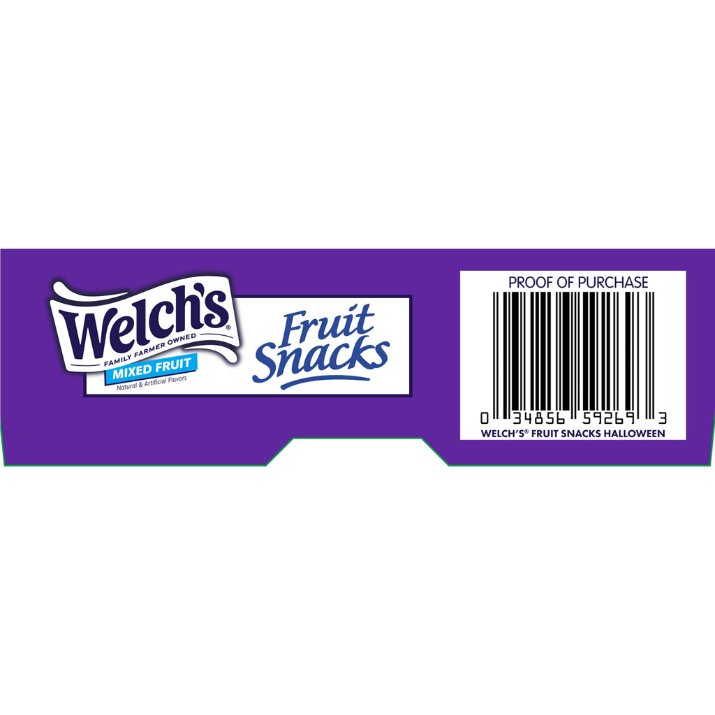 Welch's Fruit Snacks, Halloween, Mixed Fruit, Soft Kids Snacks, 0.5 oz, 26 Count
