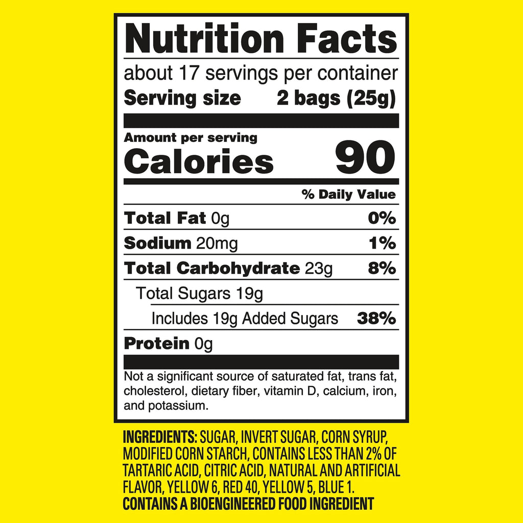 SOUR PATCH KIDS Soft & Chewy Gummy Halloween Candy, Jumbo Bag, 35 Trick or Treat Bags