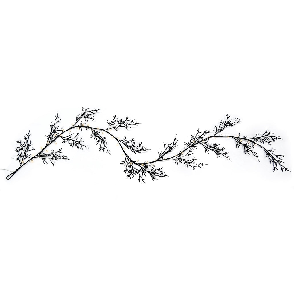 Indoor 36-Count Battery-Operated LED Garland Lights, Warm White, 5', Halloween by Way To Celebrate