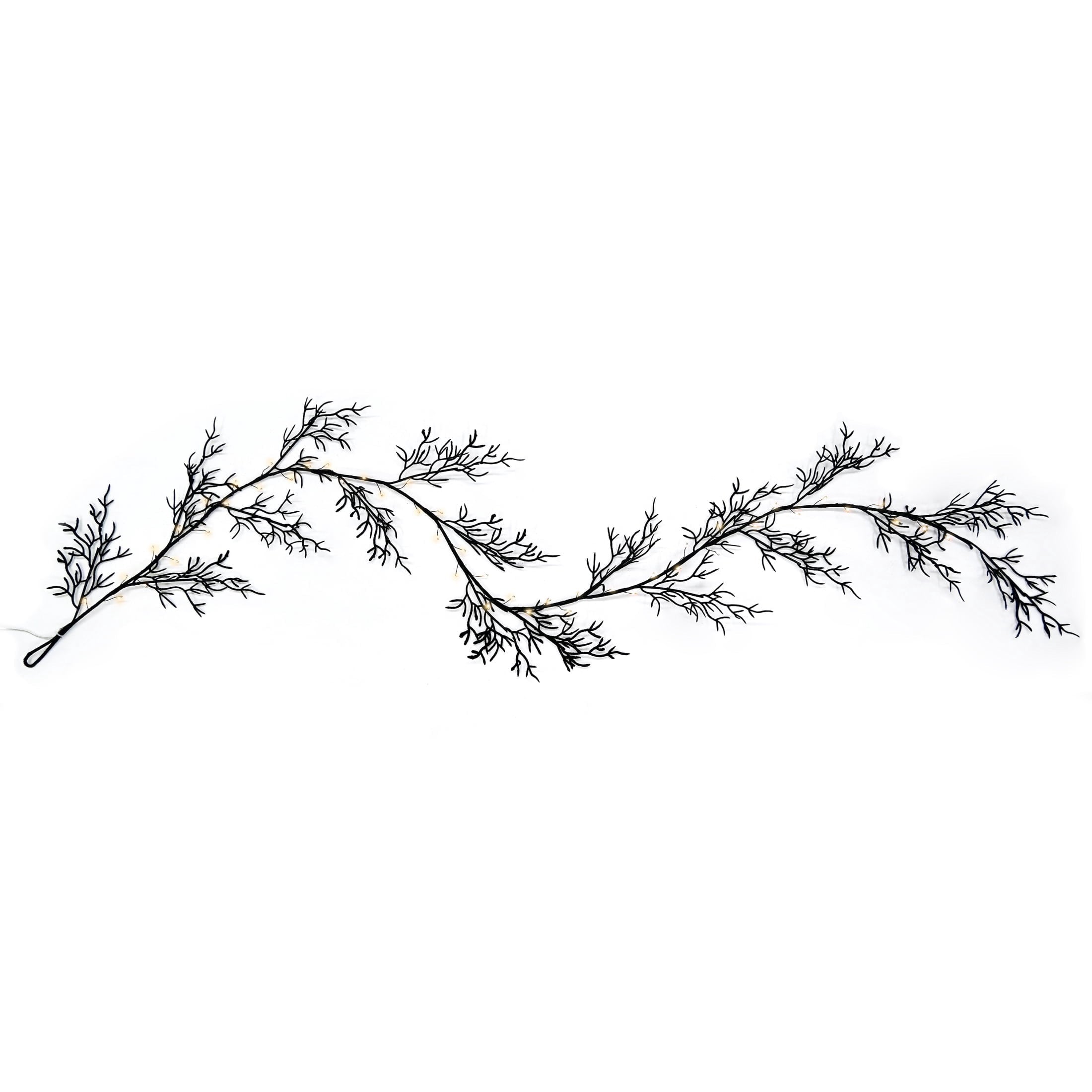 Indoor 36-Count Battery-Operated LED Garland Lights, Warm White, 5', Halloween by Way To Celebrate