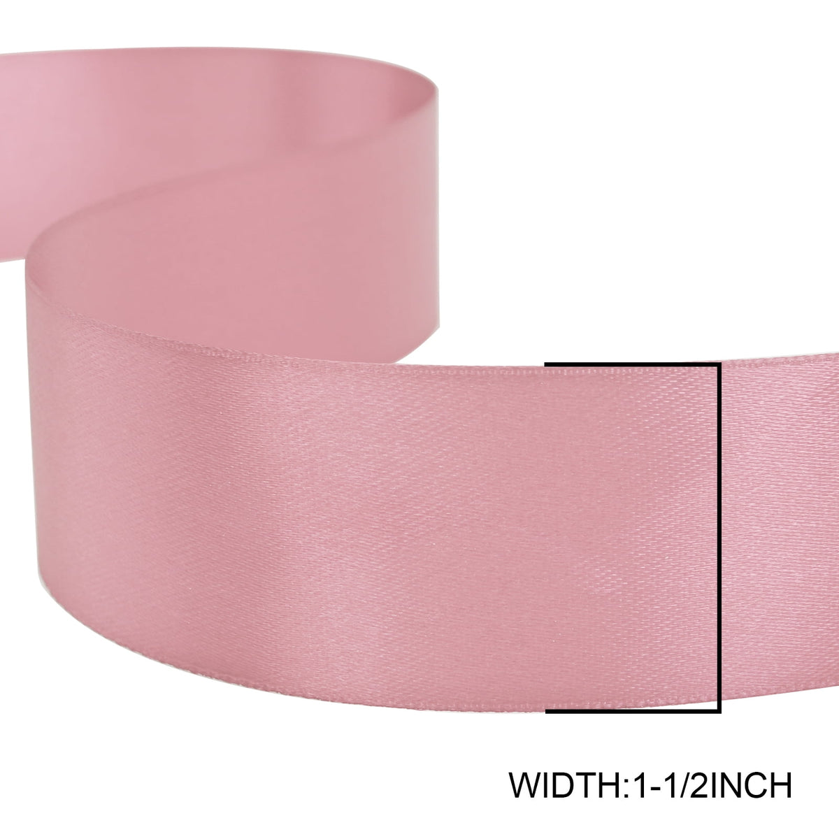 GTYBOVA 1-1/2 Inch X 100 Yards Double Face Satin Ribbon Red Satin Ribbon for Gift Wrapping, Wedding Party Decor, Hair Bows & Invitation Crafts