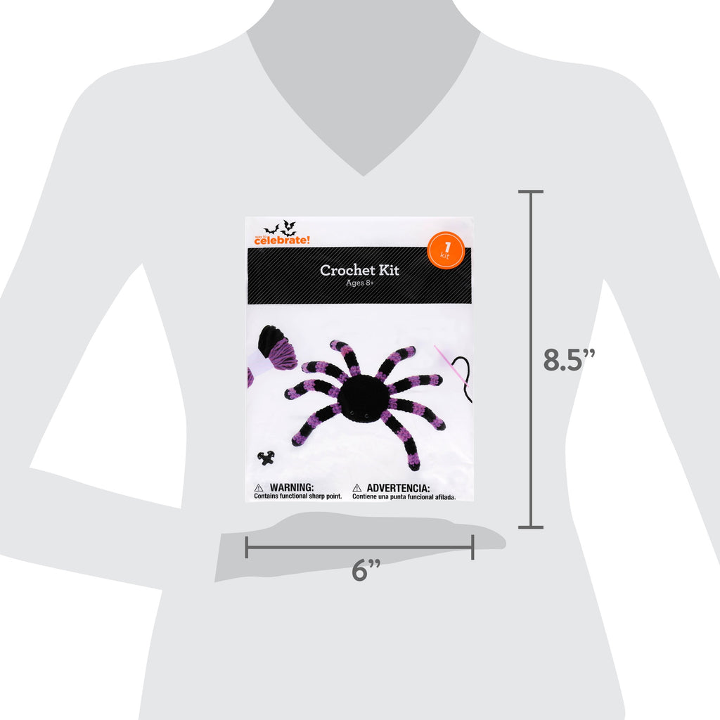 Spider Crochet Kit, Purple and Black, Halloween by Way To Celebrate