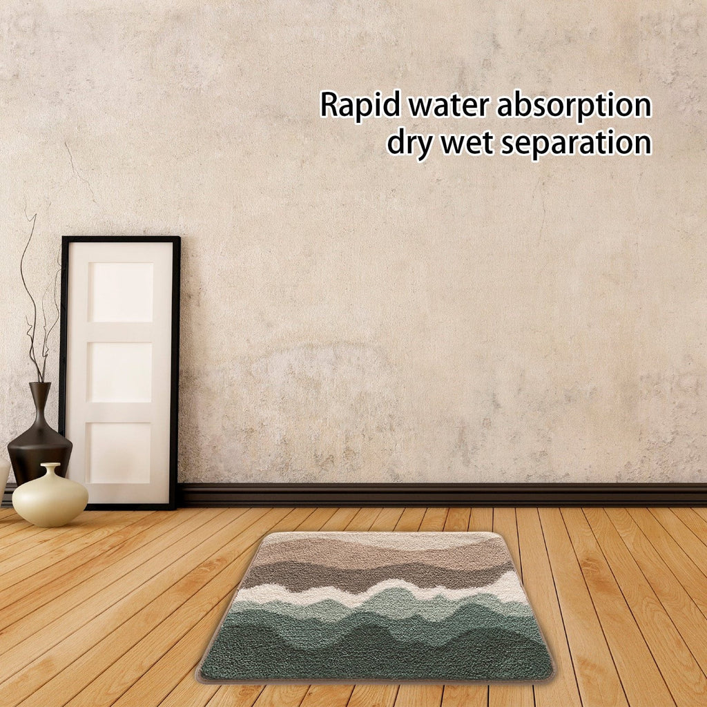 YZEGDCH Bathroom Rugs Yellow Extra Soft Rugs Absorbent Quick Dry Machine Washable