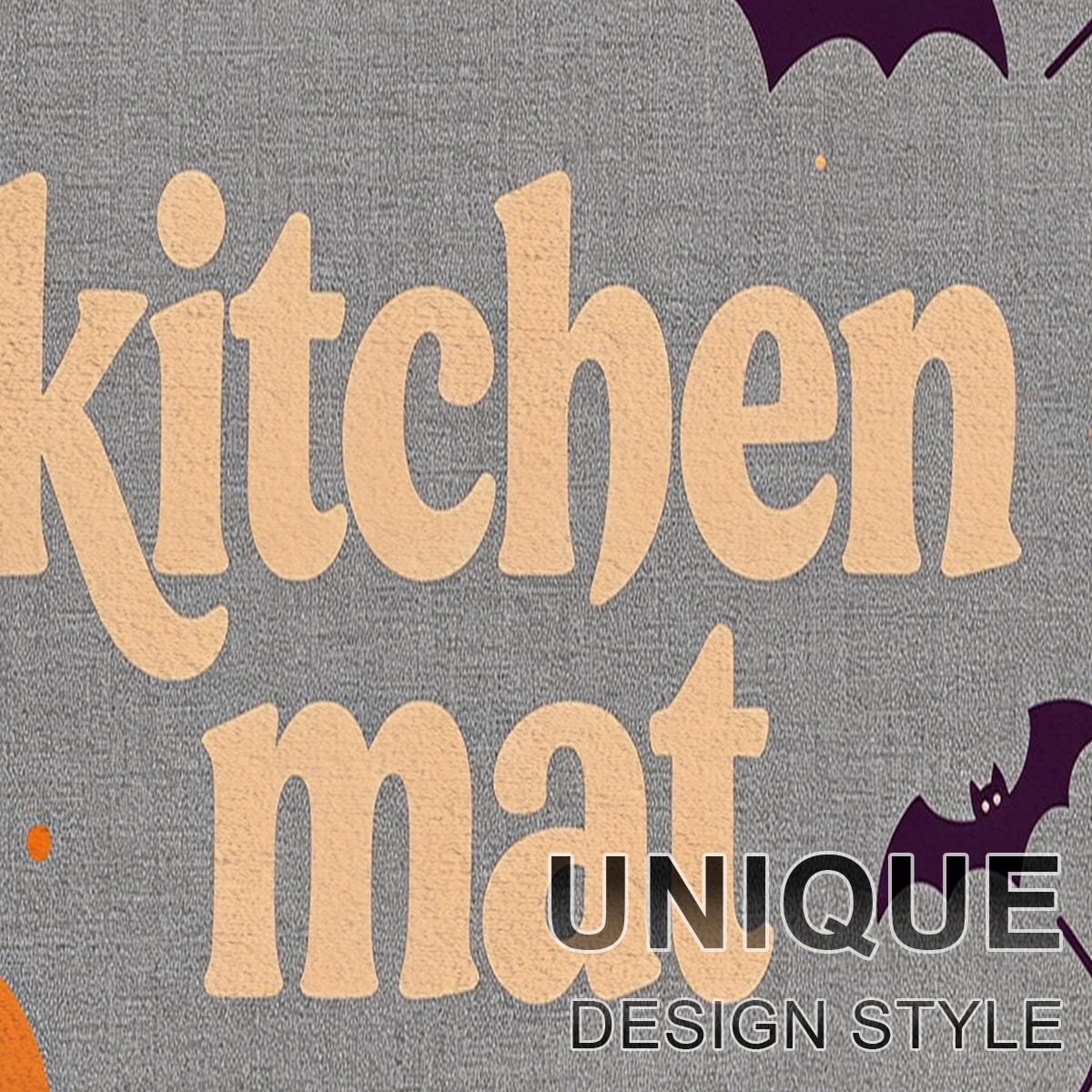 YIMEIS Halloween Pumpkin Lanterns 3Pcs Flannel Mat and Kitchen Rugs Set,Soft Non-slip,Perfect for Home Bathroom