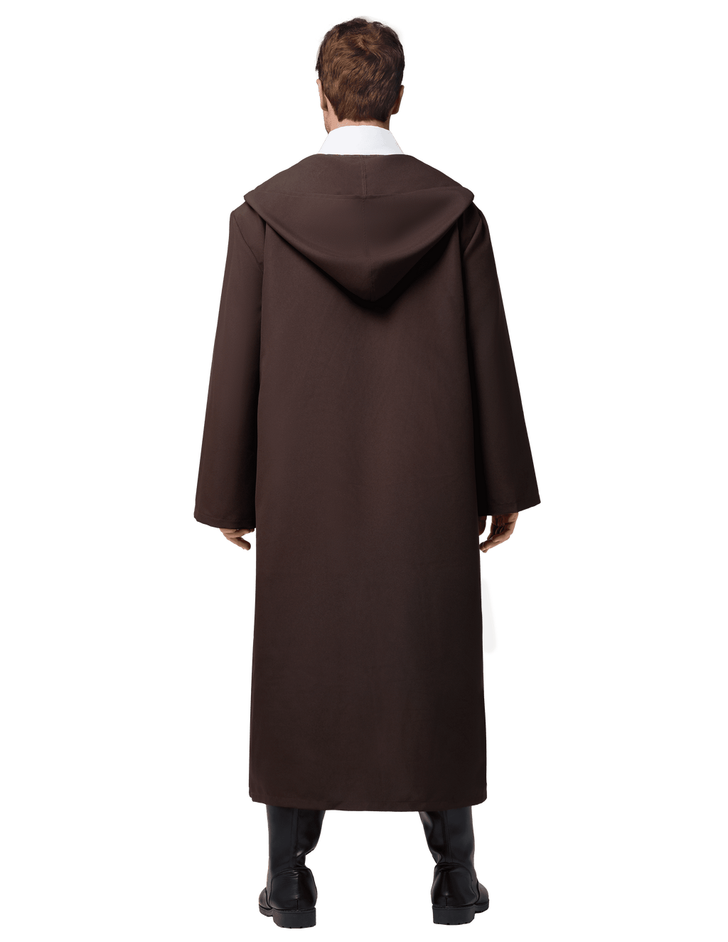 Joyfy Men's Priest Costume Black Priest Father Robe Stole for Halloween Party Dress up Cosplay