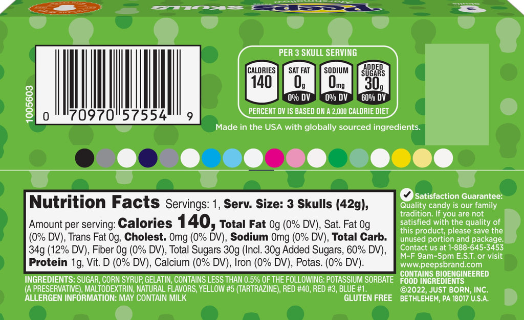PEEPS Marshmallow Ghosts Halloween Candy, 3 Count, Gluten-Free and Allergen-Free