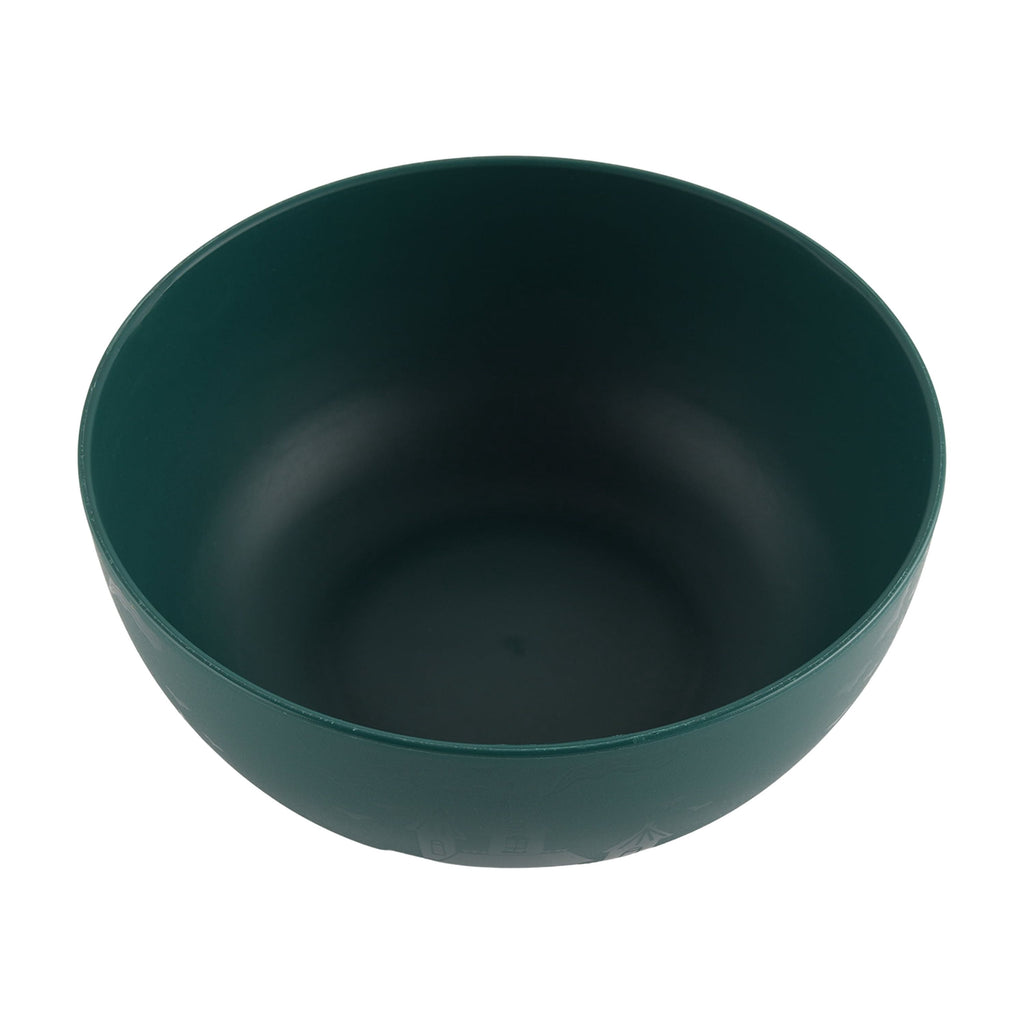 Mainstays 38 Ounce Round Plastic Etched Bats Bowl, Black