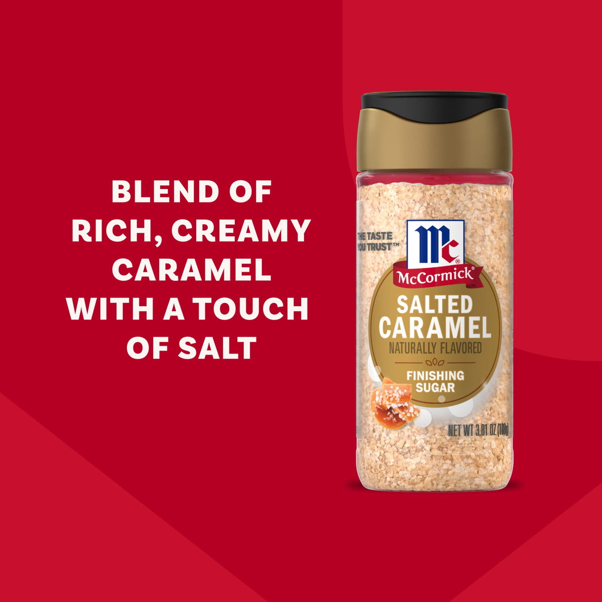 McCormick Salted Caramel Finishing Sugar, 3.81 oz Bottle