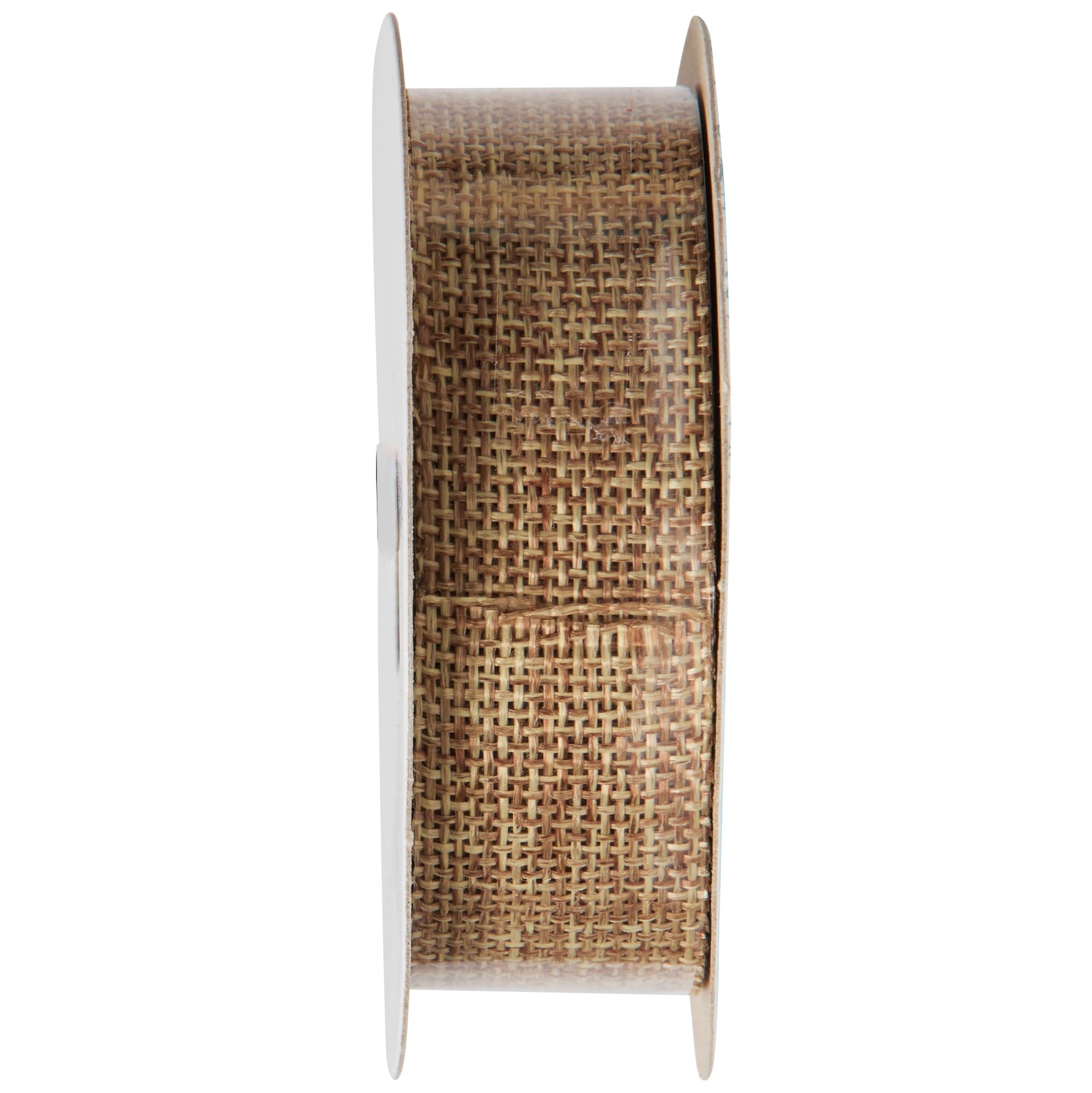 (3 pack) Offray Ribbon, Natural 7/8 inch Woven Burlap Woven Ribbon for Crafts, Gifting, and Wedding, 9 feet, 1 Each