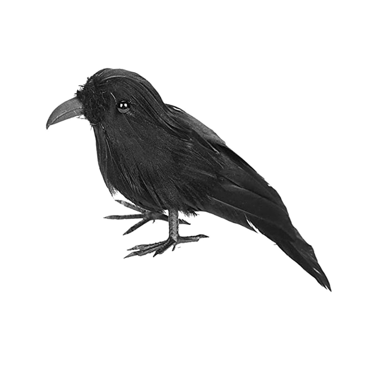 Gothic Mysterious Crow LED Light Luminous Sculpture, Resin Gothic Home Decor Accent, Raven Lamp for Halloween Gift, Bedroom Bedside, Living Room