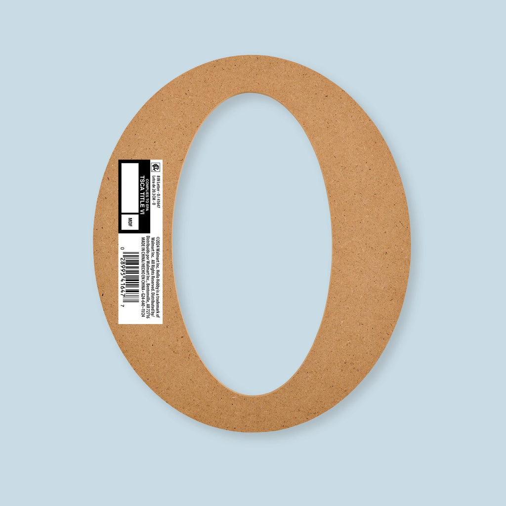 Hello Hobby Surfaces Unfinished Wood MDF Letter A, 8 in