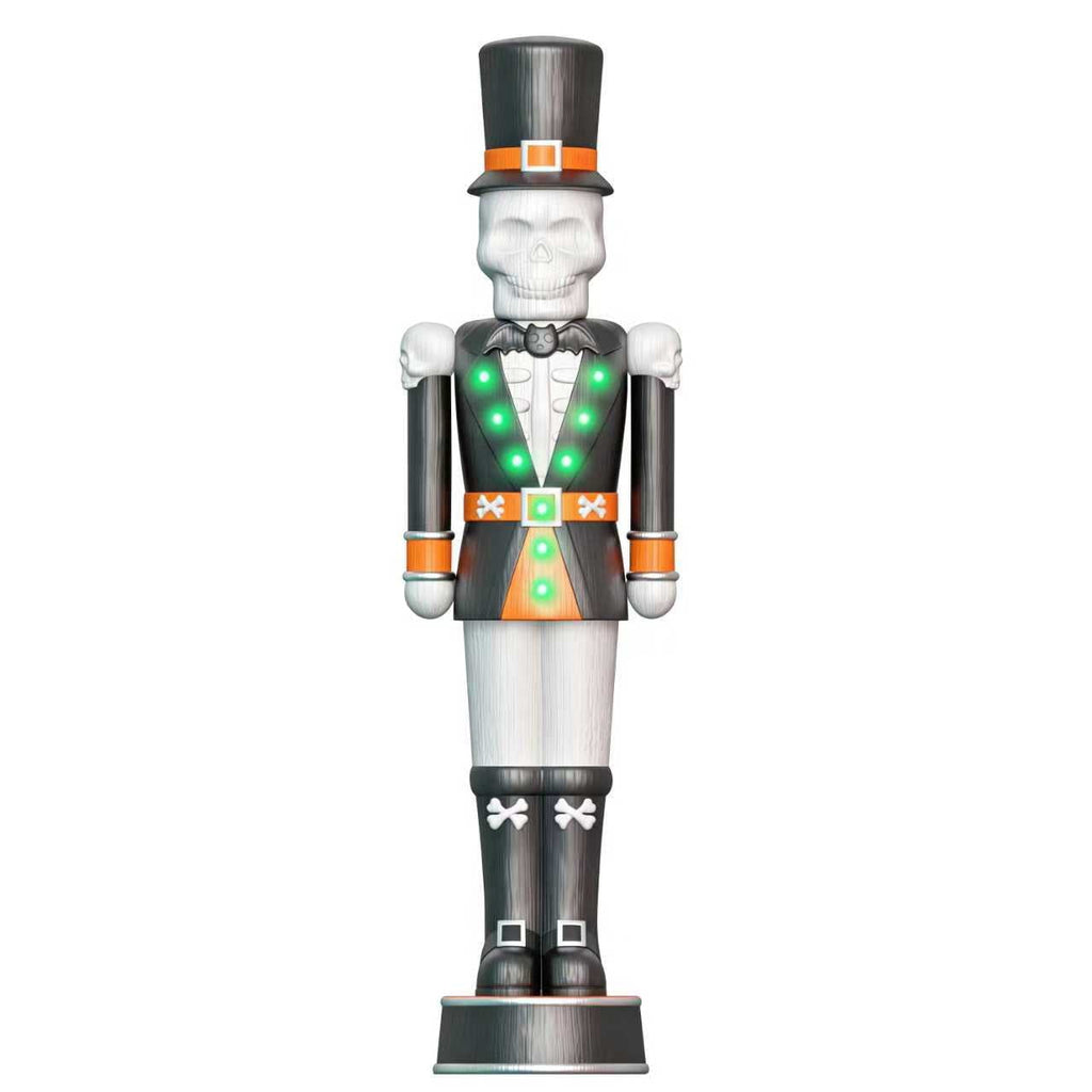 Painted Animated Giant Skeleton Nutcracker, 72", Halloween Decor by Way to Celebrate