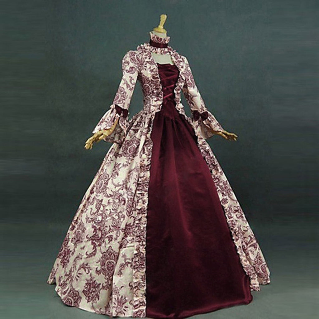 DDAPJ pyju Medieval Dress for Women Evening Masquerade Ball Gowns Vintage 1700S Victorian Renaissance Costume Green XXXXXL
