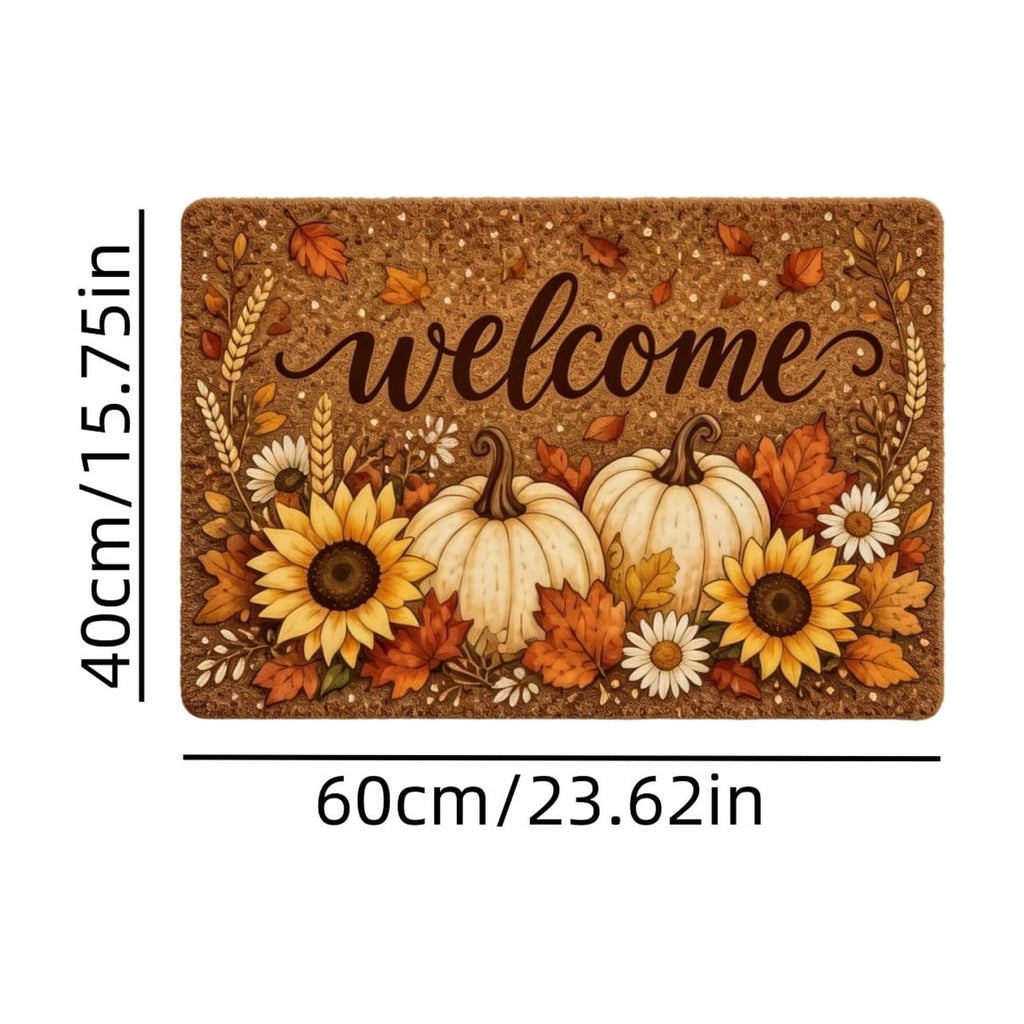 Autumn Door Mat for Entryway, 16x24 Inch, Fall-Themed Floor Doormat for Home Decor, Non-Slip Rug Mat for Living Room, Kitchen, Bedroom, Gifts for Fall Lovers (E)