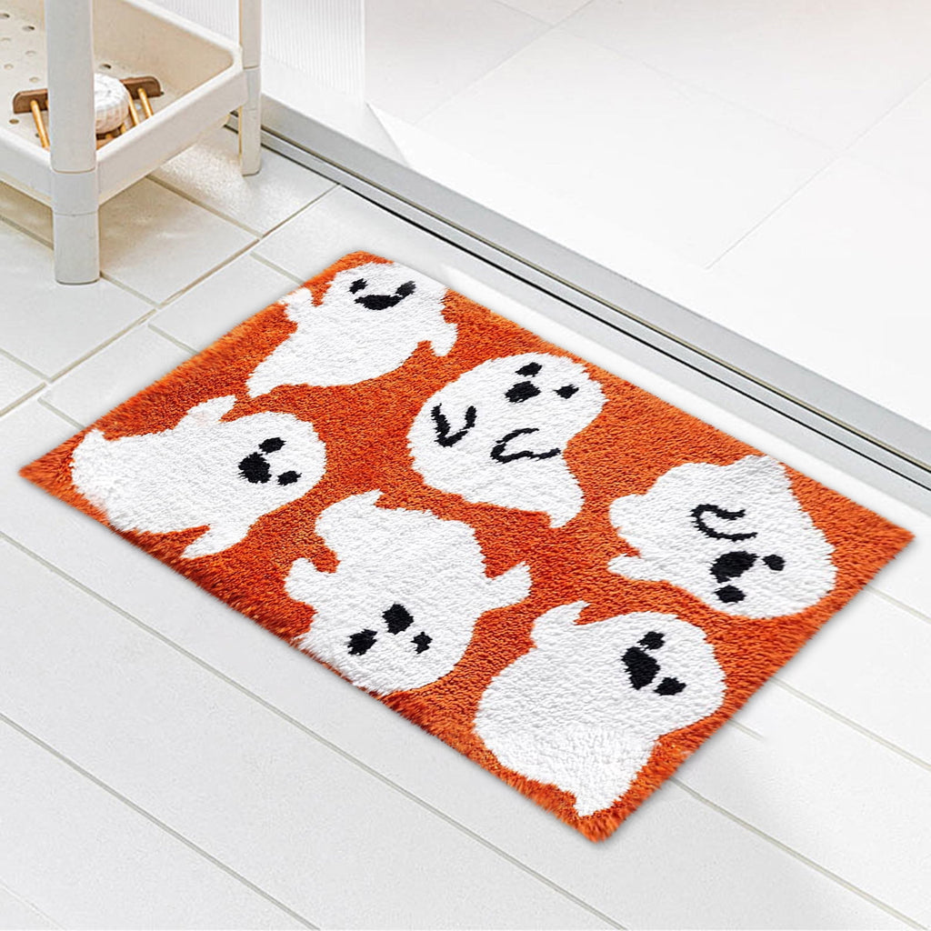 XGFHYJEH Halloween Decorations Non Slip Mat for Bedroom Living Room Bathroom, Halloween Indoor Decor, Halloween Scary Decoration Ornament for Home Room Party
