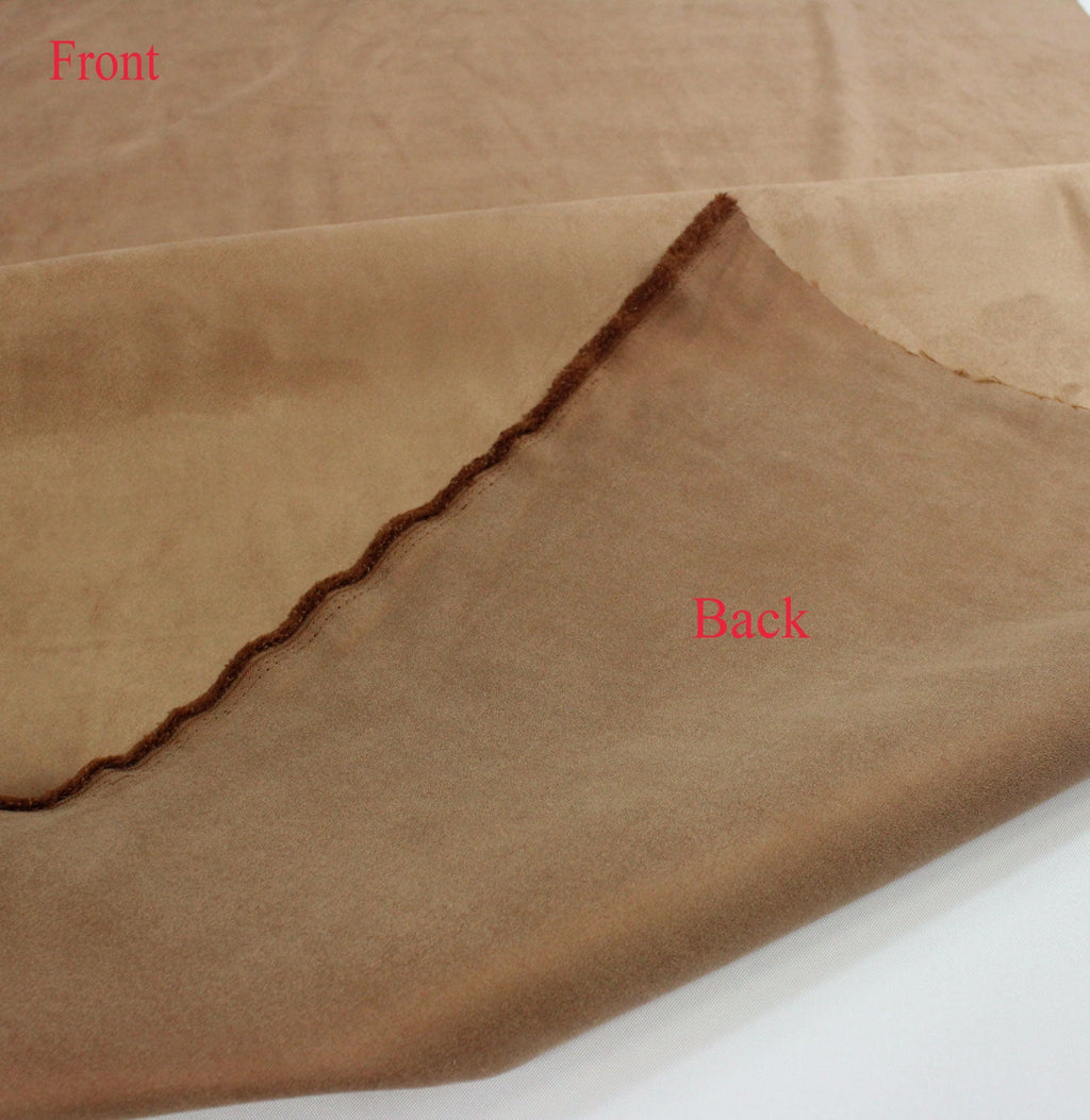 Mybecca Suede 58" Width - 100% Polyester Faux Craft Fabric By the Yard - Color: Black