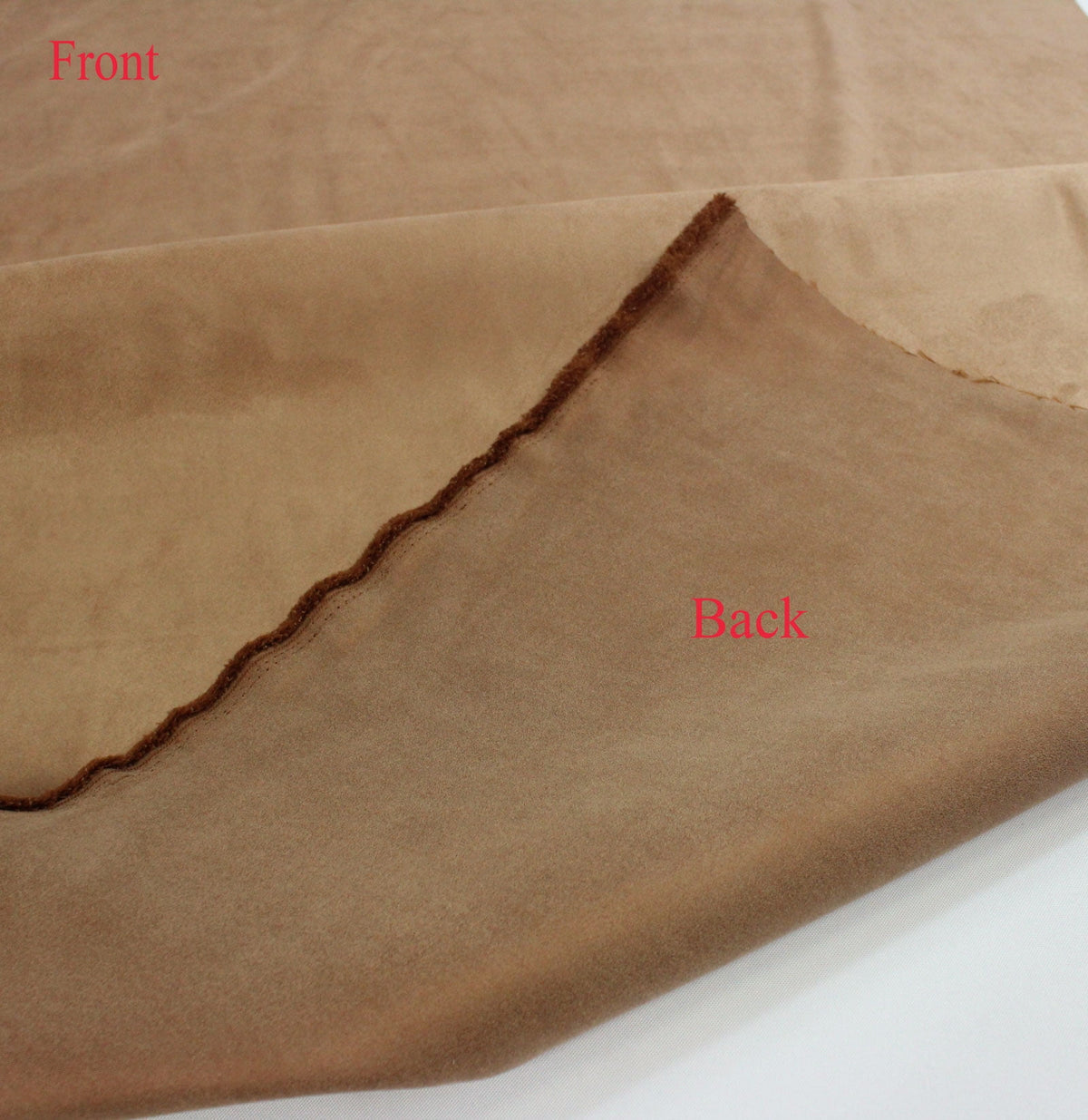 Mybecca Suede 58" Width - 100% Polyester Faux Craft Fabric By the Yard - Color: Black