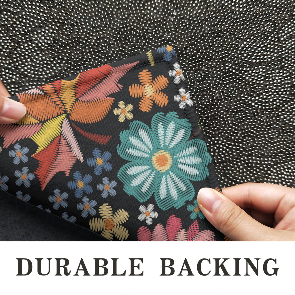 Brown Vintage Tribal Western Non Slip Washable Door Mat Funny Doormat Outdoor Inside Floor Rugs Crystal Velvet 30x17 Inches