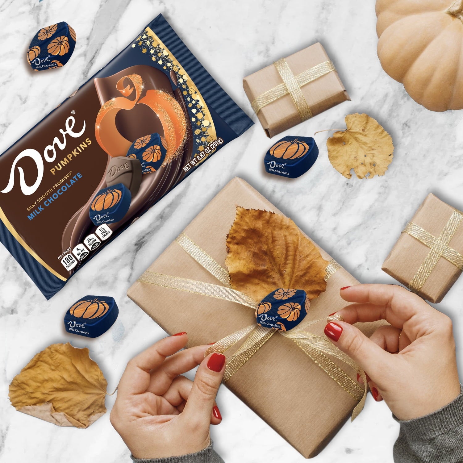 Dove Promises Milk Chocolate Pumpkins Fall Candy - 8.87oz