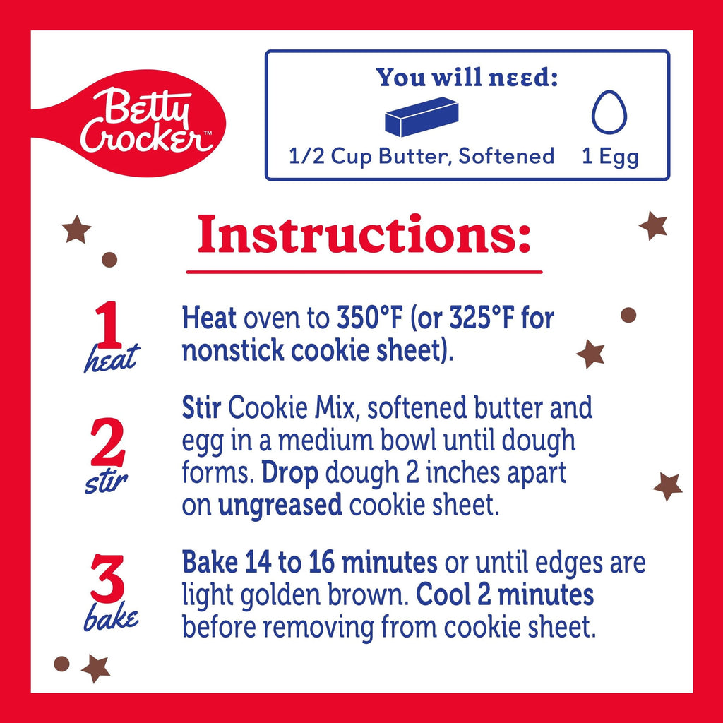Betty Crocker Limited Edition Caramel Apple Cookies, Cookie Mix, 16.6 oz