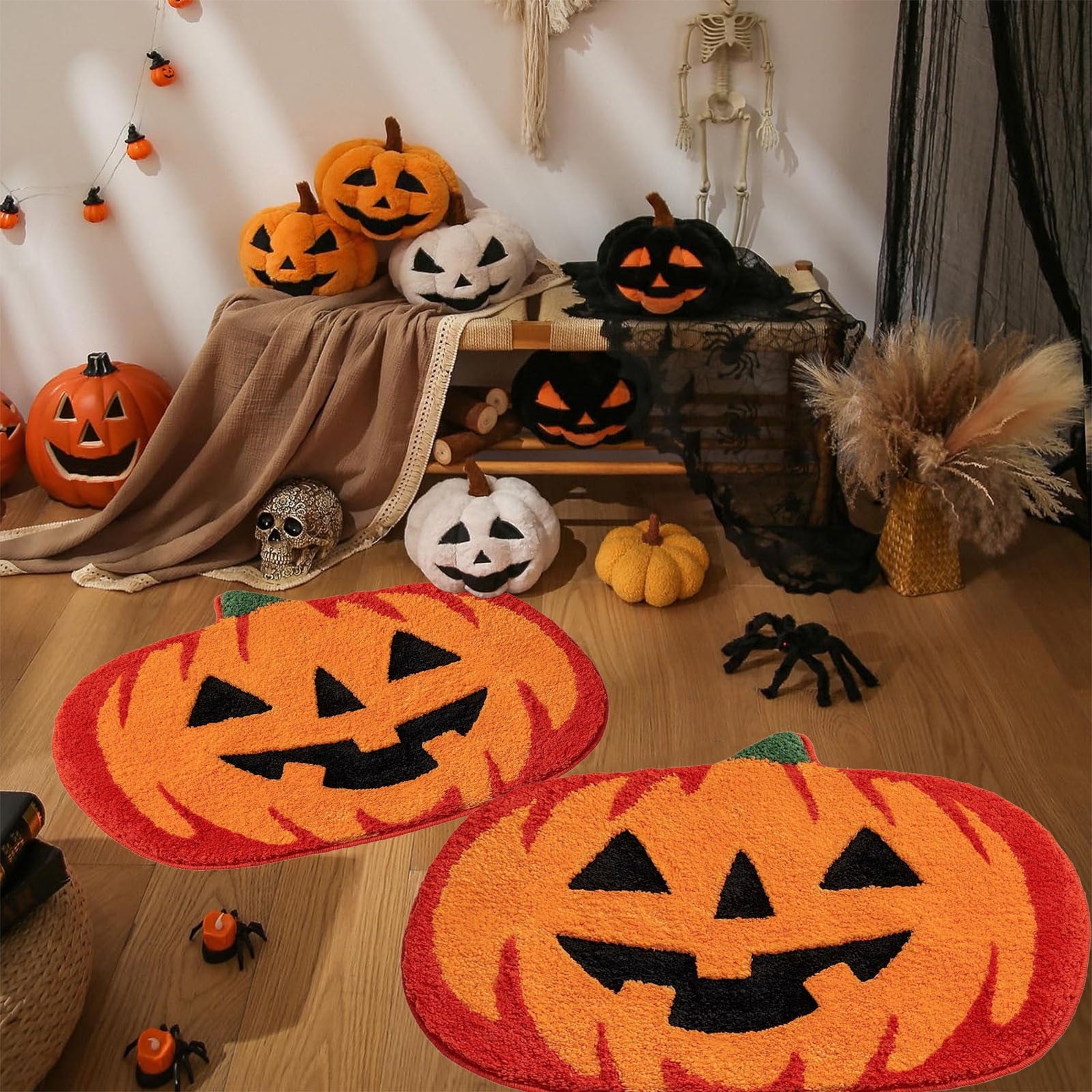 Halloween Bathroom Decor Fall Bathroom Decor Halloween Rug Kitchen Decor Bath Mat Fall Bathroom Rugs Halloween Decor Halloween Decorations Room Decor