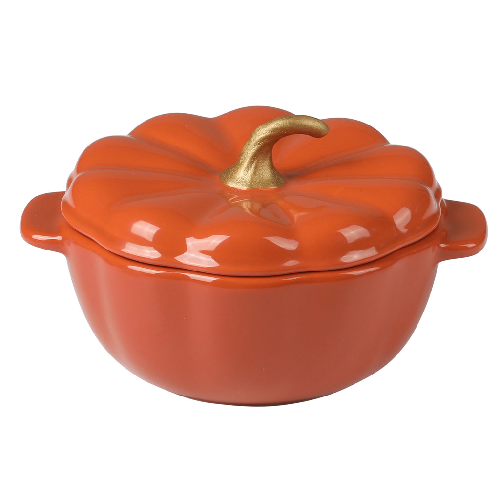 The Pioneer Woman 0.5 Qt Pumpkin Stoneware Mini Cocottes Set with Side Handles, Linen Finish, Set of 3
