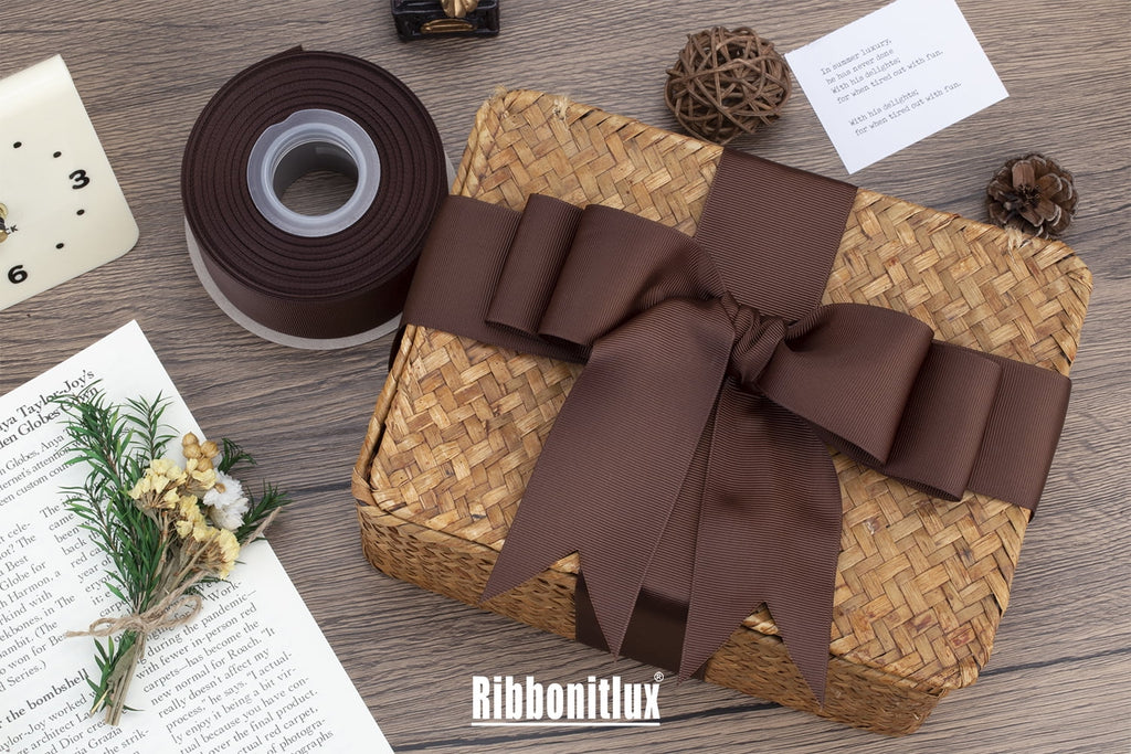 Ribbonitlux Grosgrain Ribbon 2 Inch x 25 Yards – Premium Polyester Craft Ribbon for Hair Bows, Gift Wrapping, Weddings & DIY – Solid Forest Green(#587) – 1 Roll