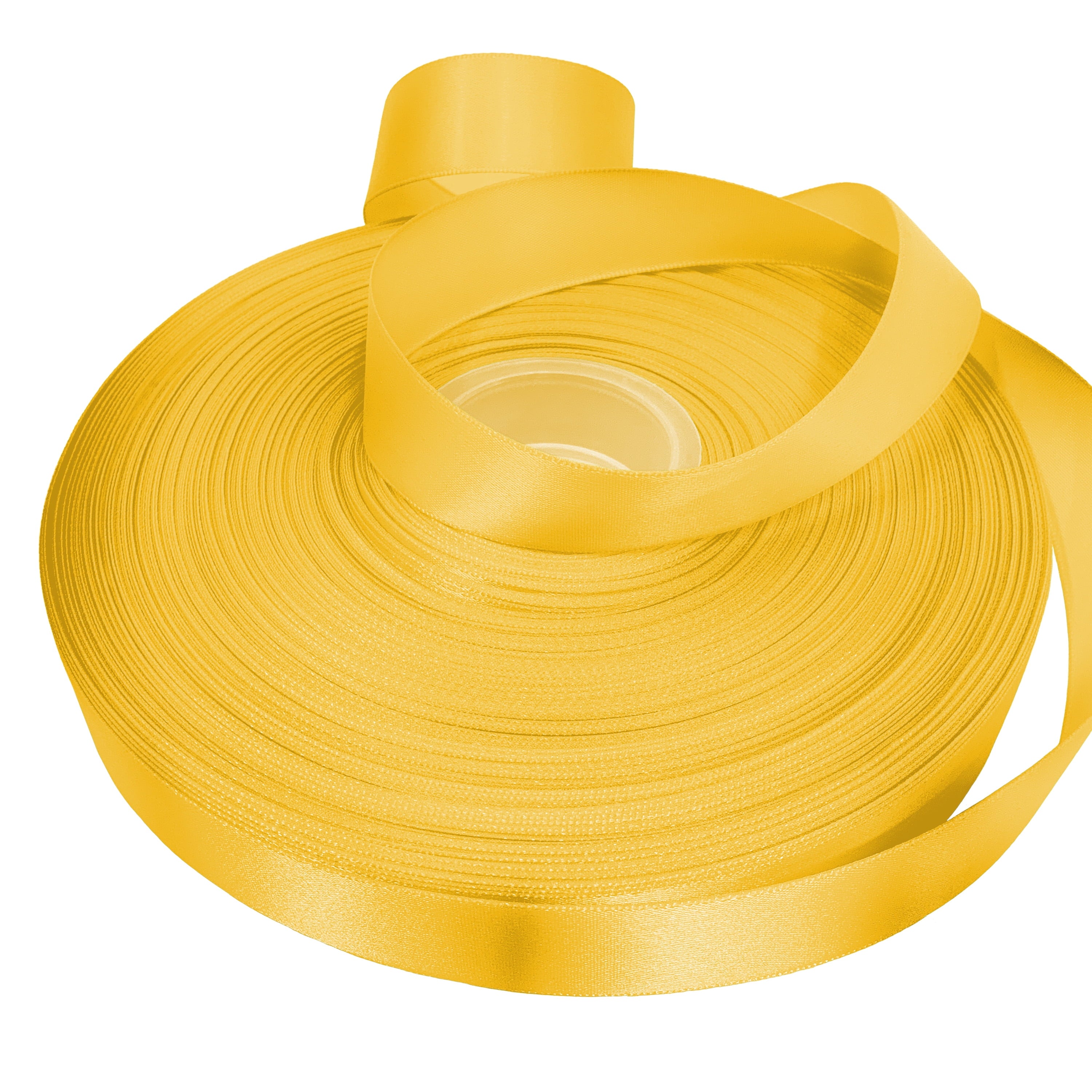 White Single Faced Satin Ribbon, 7/8" x 100 Yards by Gwen Studios