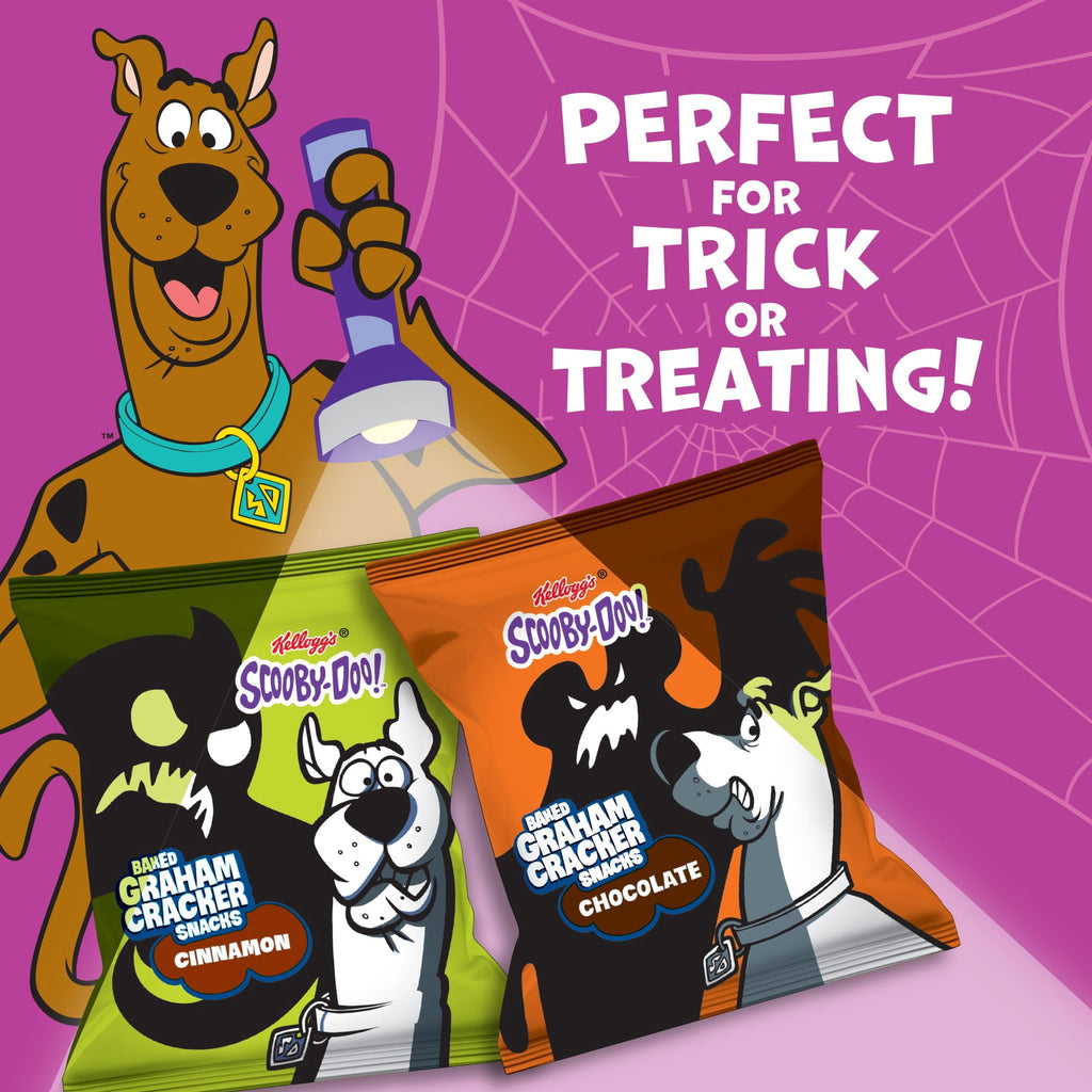 Kellogg's SCOOBY-DOO! Variety Pack Graham Snacks, Halloween Snacks, 30 Count